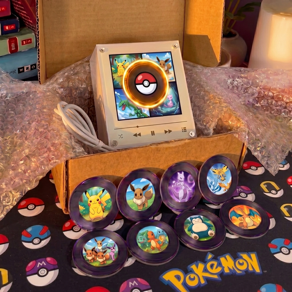 Vinyl Vibe™ Poké - Customizable Magnetic Music Box