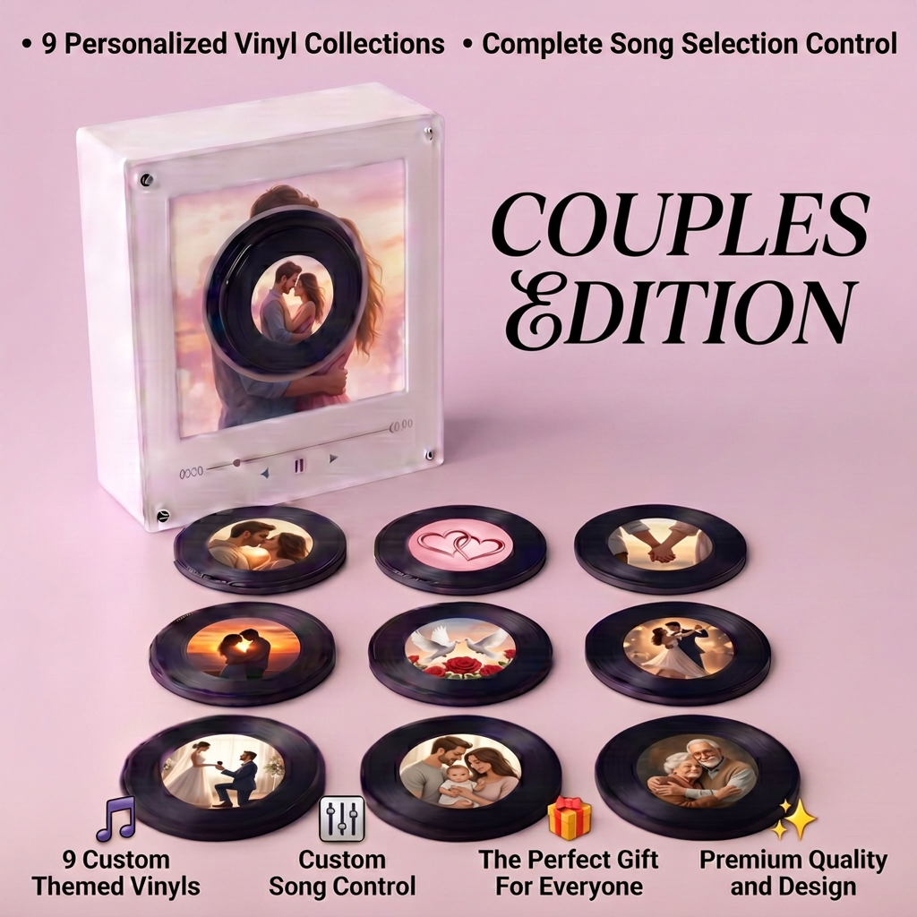 Vinyl Vibe™ Couples - Magnetic Music Box