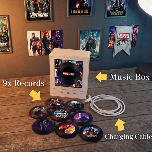 Vinyl Vibe™ MCU Edition - Customizable Magnetic Music Box
