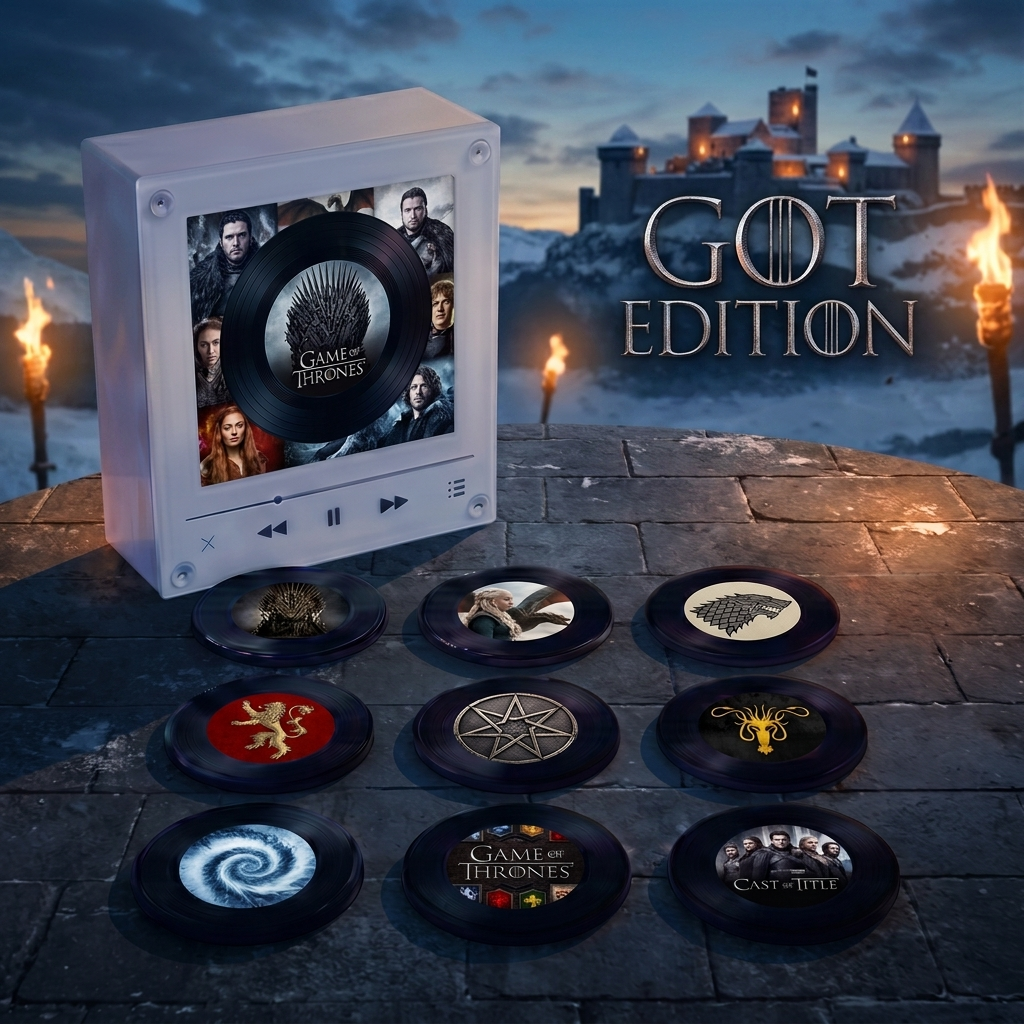 Vinyl Vibe™ GOT Edition - Customizable Magnetic Music Box