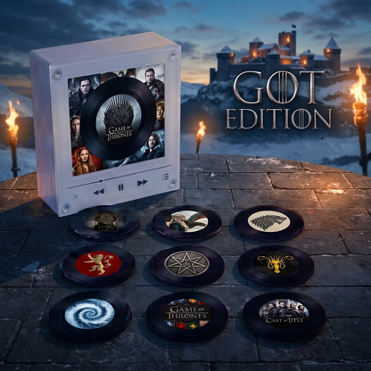 Vinyl Vibe™ GOT Edition - Customizable Magnetic Music Box
