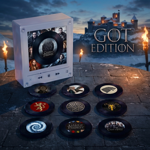 Vinyl Vibe™ GOT Edition - Customizable Magnetic Music Box