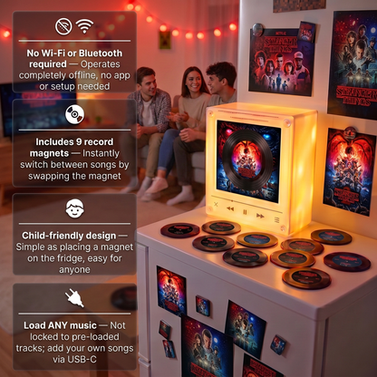 Vinyl Vibe™ ST Edition - Customizable Magnetic Music Box