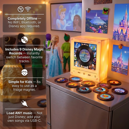 Vinyl Vibe™ Disney Inspired - Customizable Magnetic Music Box