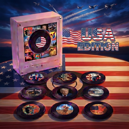 Vinyl Vibe™ ™ USA - Customizable Magnetic Music Box
