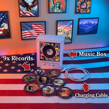Vinyl Vibe™ ™ USA - Customizable Magnetic Music Box