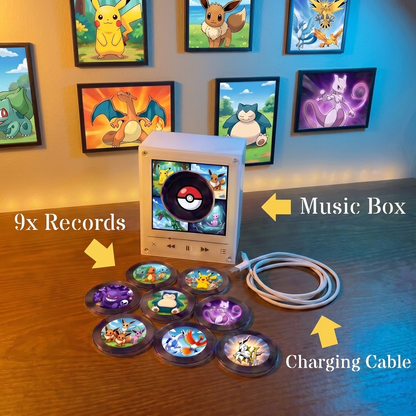 Vinyl Vibe™ Poké - Customizable Magnetic Music Box