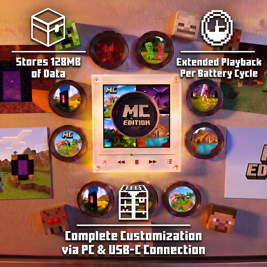 Vinyl Vibe™ MC - Customizable Magnetic Music Box