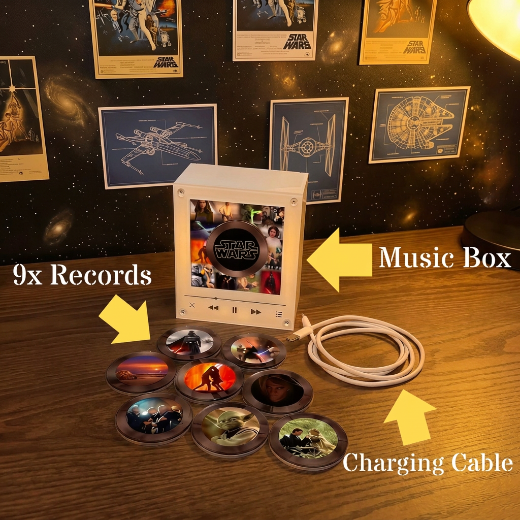 Vinyl Vibe™ SW - Customizable Magnetic Music Box