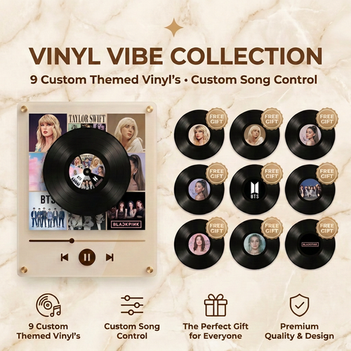 Vinyl Vibe™ Girls - Magnetic Music Box